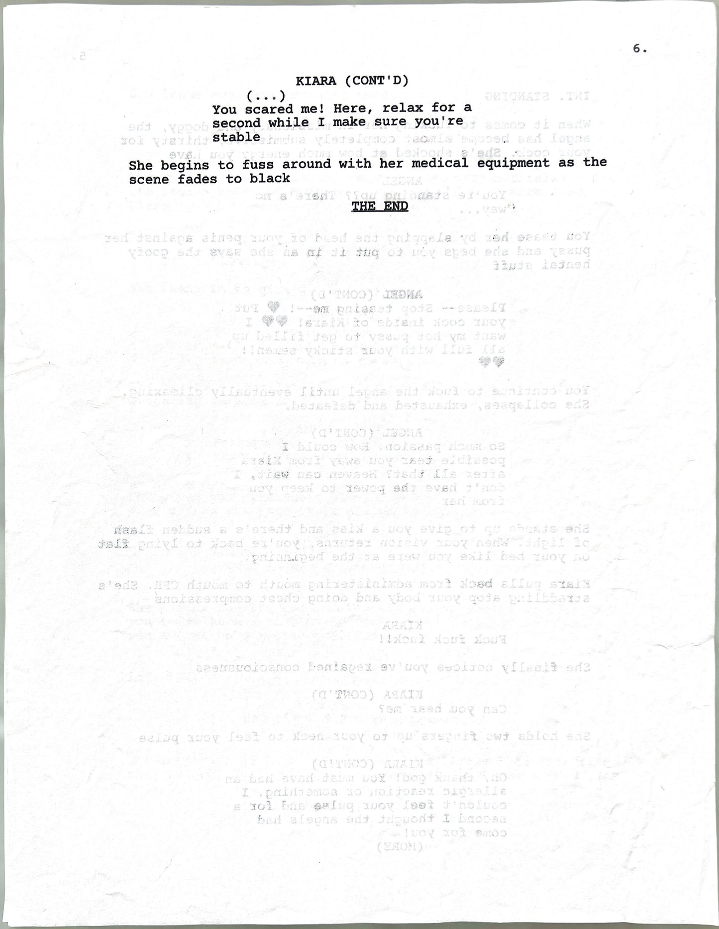 “Angel of Mercy” Signed Script