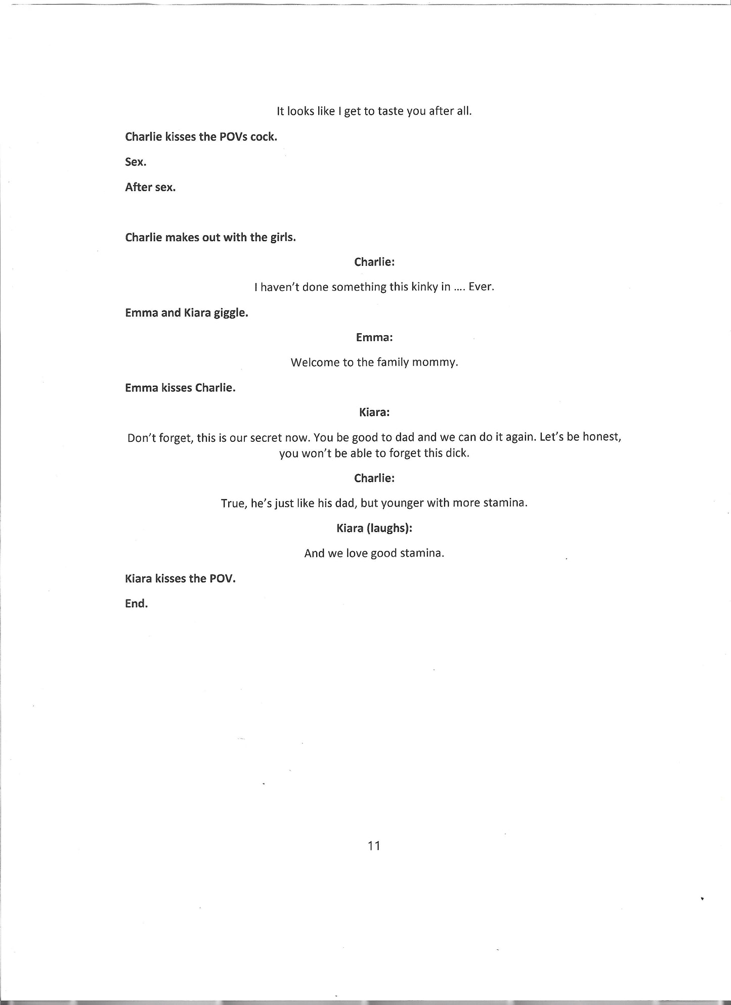 Signed Script