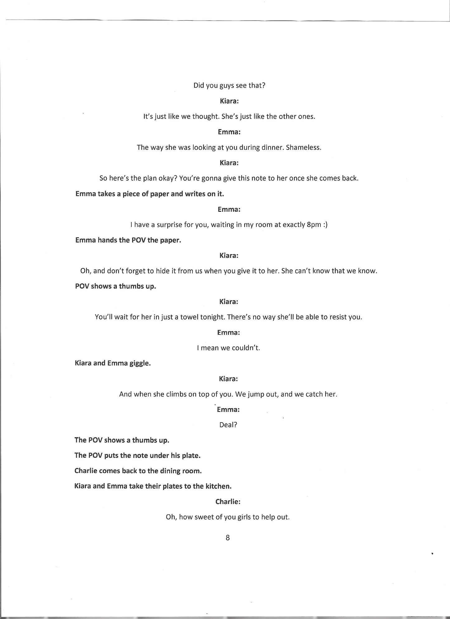 Signed Script