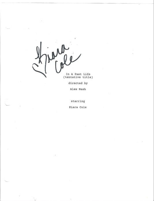 “In A Past Life” Signed Script
