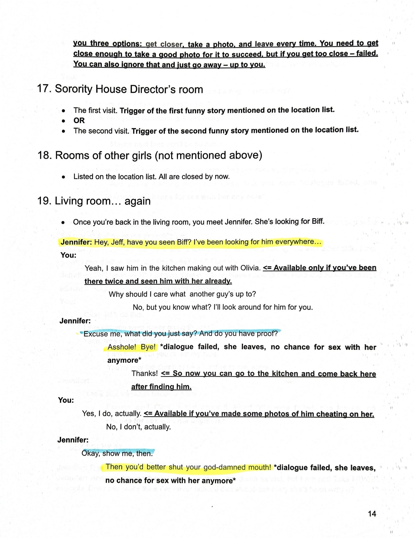 “Sorority Hookup: No Boys Allowed” Signed Script and Wardrobe