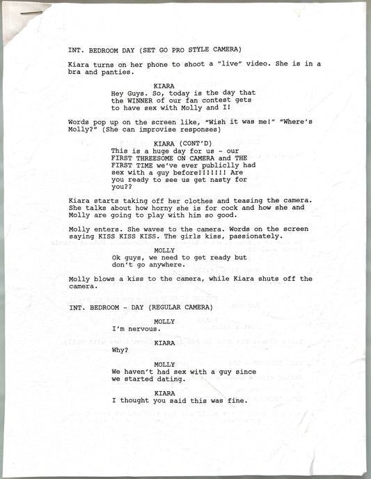 “The Fan” Signed Script