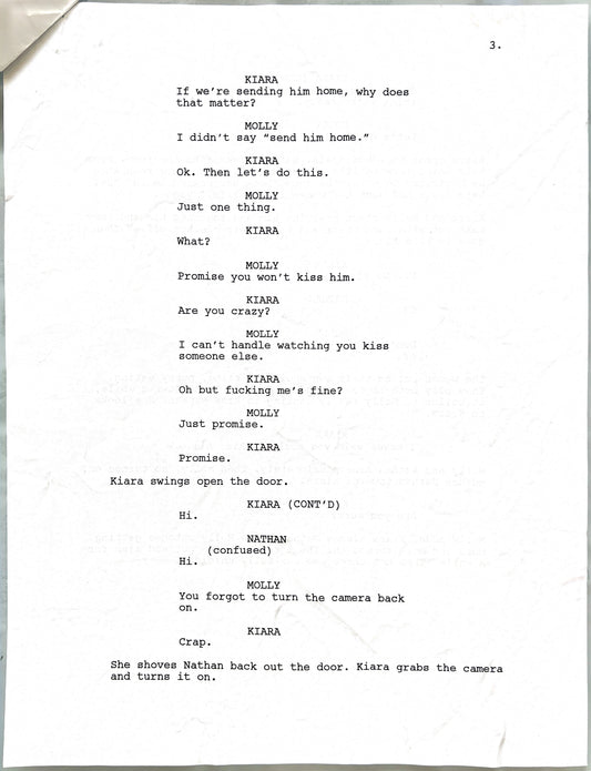 “The Fan” Signed Script