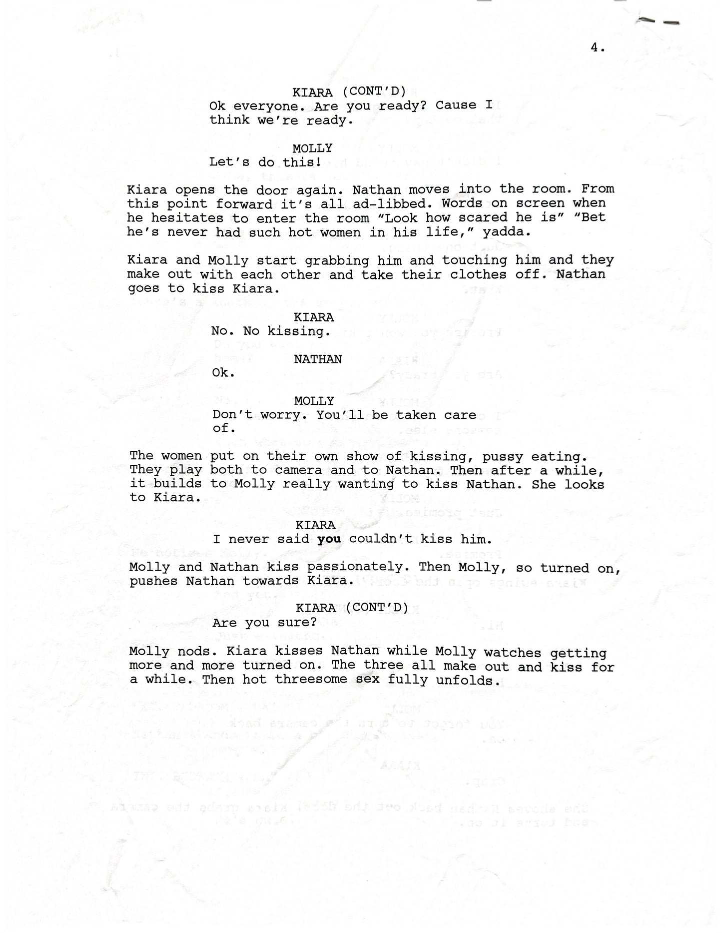 “The Fan” Signed Script